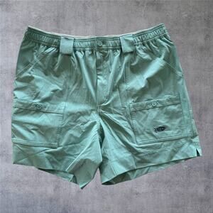 AFTCO Original Stretch Fishing Shorts Men’s 40 Teal Green Pliers Pocket M100